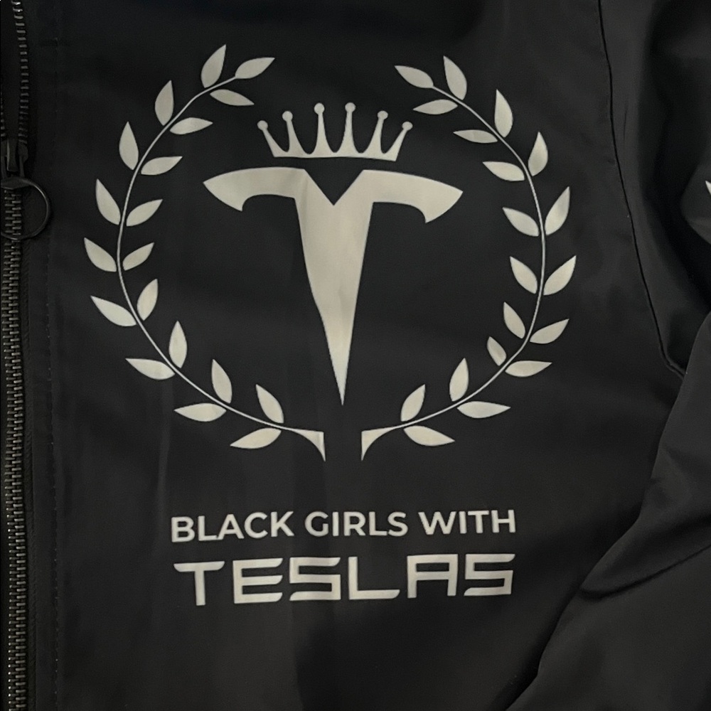 Tesla Black Jacket with White Logo